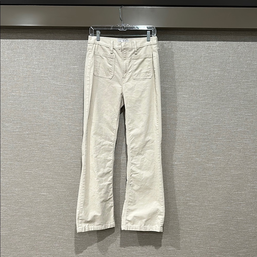 GAP Cream Flare & Wide Leg Jeans